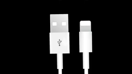 Cabo de dados de fio de aço super durável para telefone USB2.0 2.4A cabo de certificado Mfi de carga rápida