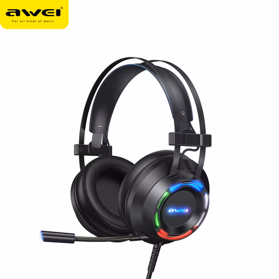 Kingstar GM2 Gaming Headset Fone de ouvido com fio Fones de ouvido Fone de ouvido 7.1 Surround Stero 3,5 mm Fones de ouvido