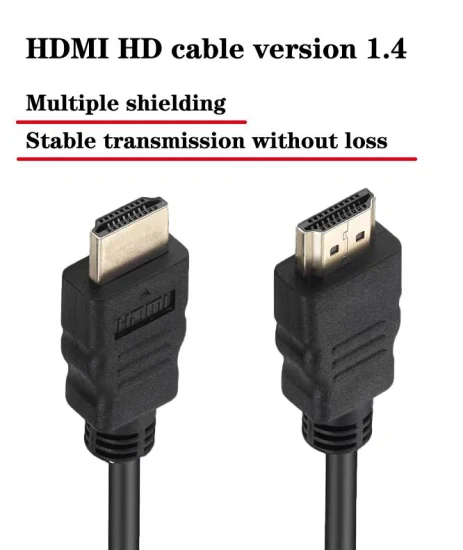 Cabo HDMI Moldagem de cabo HDMI Cabo HDMI de dados de alta definição banhado a ouro, 4K 1080P